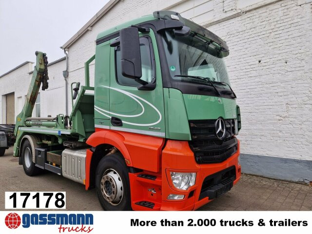 Mercedes-Benz Antos 1848 L 4x2, Meiller AK 12 MTG Teleskop, - Camion multibenne: photos 1 Mercedes-Benz Antos 1848 L 4x2, Meiller AK 12 MTG Teleskop, - Camion multibenne: photos 1