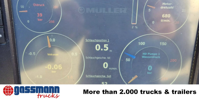 Mercedes-Benz Arocs 1843 L 4x2, Müller Canalmaster ca. 8m³, - Balayeuse de voirie: photos 2 Mercedes-Benz Arocs 1843 L 4x2, Müller Canalmaster ca. 8m³, - Balayeuse de voirie: photos 2