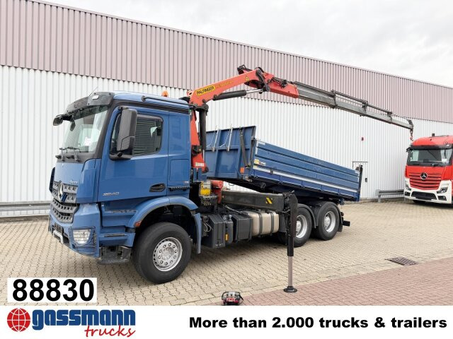 Mercedes-Benz Arocs 2640 LK 6x4, Alu-Bordwände, Kran - Camion benne, Camion grue: photos 1 Mercedes-Benz Arocs 2640 LK 6x4, Alu-Bordwände, Kran - Camion benne, Camion grue: photos 1