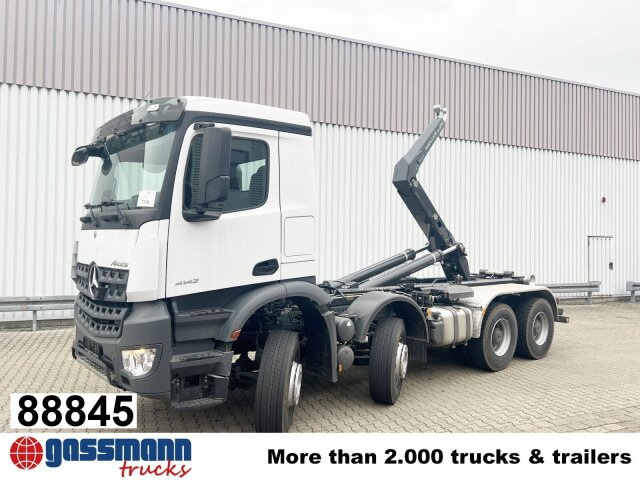 Mercedes-Benz Arocs 4142/48 8x4/4, Grounder, Meiller RS26 - Camion ampliroll: photos 1 Mercedes-Benz Arocs 4142/48 8x4/4, Grounder, Meiller RS26 - Camion ampliroll: photos 1