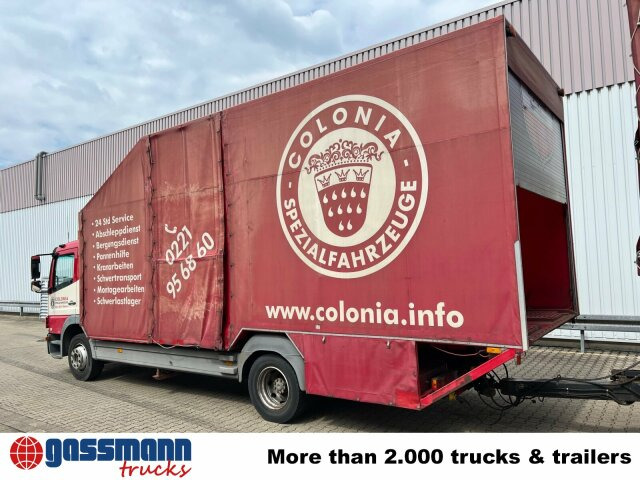 Camion à rideaux coulissants Mercedes-Benz Atego 1223 L 4x2, Kompl. Zug, Lift- &: photos 15
