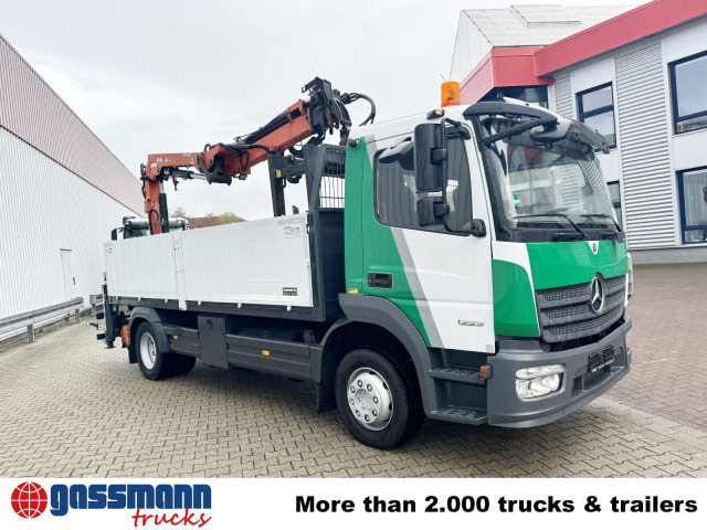 Camion plateau, Camion grue Mercedes-Benz Atego 1223 L 4x2 mit Heckkran Atlas 88.3-A2L,: photos 10