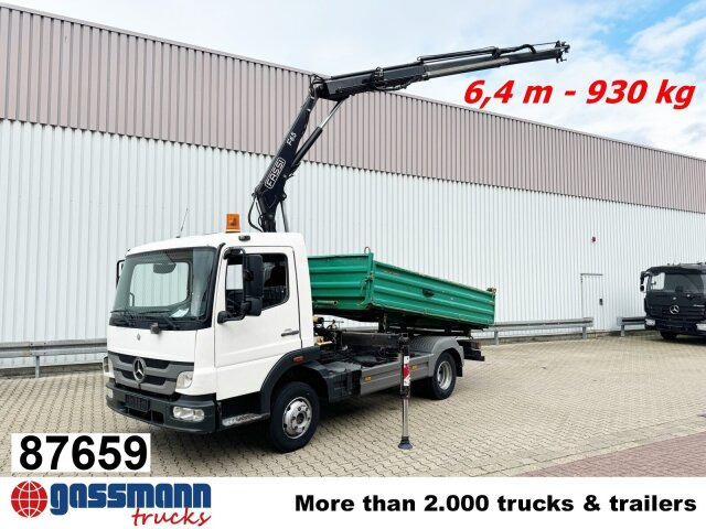 Mercedes-Benz Atego 918 KK 4x2, 2x AHK, Kran Fassi F65 - Camion benne, Camion grue: photos 1 Mercedes-Benz Atego 918 KK 4x2, 2x AHK, Kran Fassi F65 - Camion benne, Camion grue: photos 1