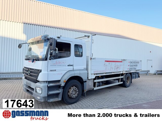 Mercedes-Benz Axor 1829 L 4x2, 6-Sitzer - Camion plateau: photos 1 Mercedes-Benz Axor 1829 L 4x2, 6-Sitzer - Camion plateau: photos 1