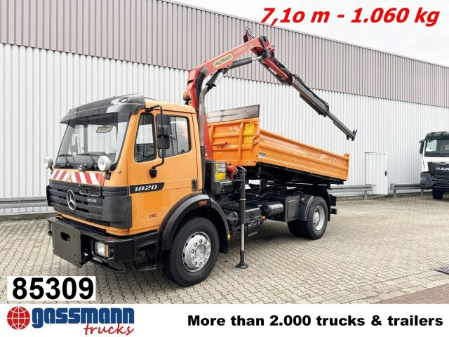 Mercedes-Benz SK II 1820/24 K 4x2, Winterdienstaustattung, - Camion benne, Camion grue: photos 1 Mercedes-Benz SK II 1820/24 K 4x2, Winterdienstaustattung, - Camion benne, Camion grue: photos 1