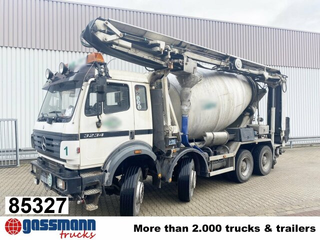 Mercedes-Benz SK II 3234 B 8x4/4, LT Betonmischer, - Camion malaxeur: photos 1 Mercedes-Benz SK II 3234 B 8x4/4, LT Betonmischer, - Camion malaxeur: photos 1