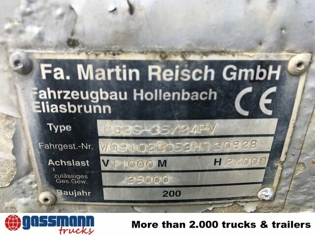 Semi-remorque à fond mouvant Reisch RSBS-35/24 PV Walkingfloor ca. 86m³, Alu: photos 11 Semi-remorque à fond mouvant Reisch RSBS-35/24 PV Walkingfloor ca. 86m³, Alu: photos 11