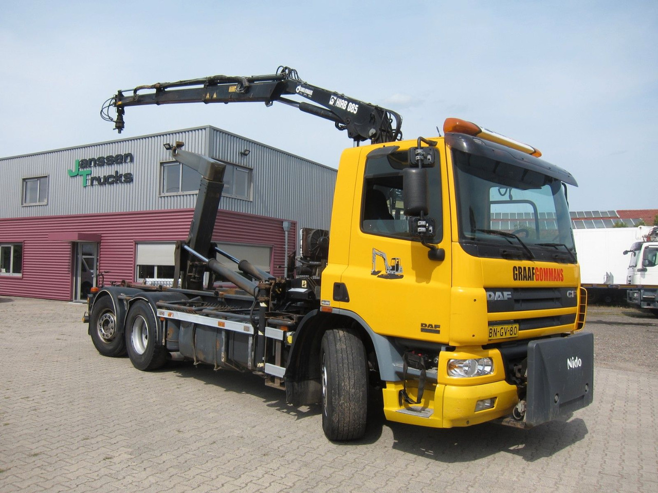 DAF CF 75 310 6X2*4 Hiab Kran Haken Manual Funk E3 - Camion ampliroll, Camion grue: photos 1 DAF CF 75 310 6X2*4 Hiab Kran Haken Manual Funk E3 - Camion ampliroll, Camion grue: photos 1