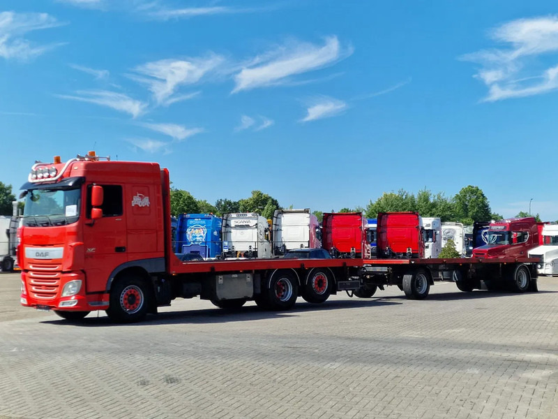 DAF XF 410 6x2 SpaceCab - Flatbed - Euro 6 + 2 axle trailer BPW - Camion plateau: photos 3 DAF XF 410 6x2 SpaceCab - Flatbed - Euro 6 + 2 axle trailer BPW - Camion plateau: photos 3