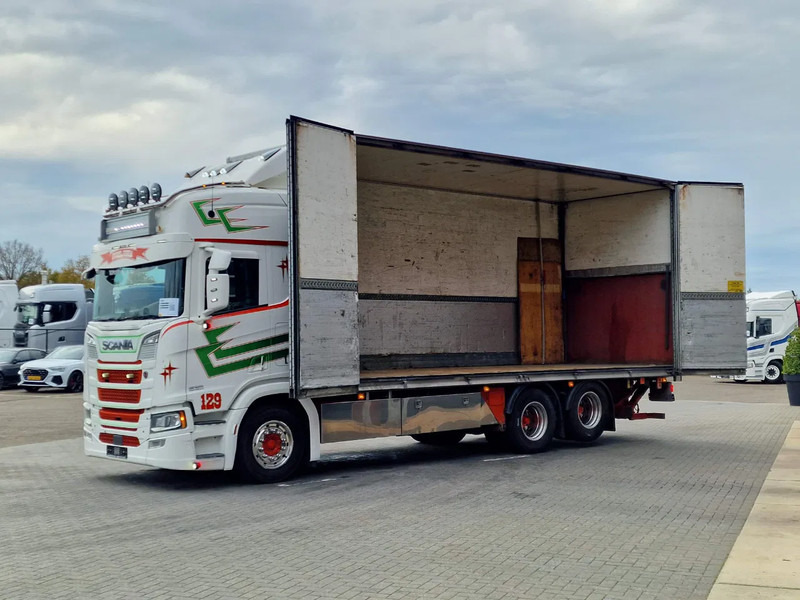 Scania R580 V8 NGS Highline 6x2 - Box with sidedoors - Loadlift - Retarder - Full air - 475 wb - Camion fourgon: photos 4 Scania R580 V8 NGS Highline 6x2 - Box with sidedoors - Loadlift - Retarder - Full air - 475 wb - Camion fourgon: photos 4