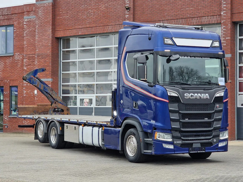 Scania S580 V8 NGS Highline 6x2*4 - Side loader Container - Full air - Steering axle - Retarder - Camion multibenne: photos 1 Scania S580 V8 NGS Highline 6x2*4 - Side loader Container - Full air - Steering axle - Retarder - Camion multibenne: photos 1