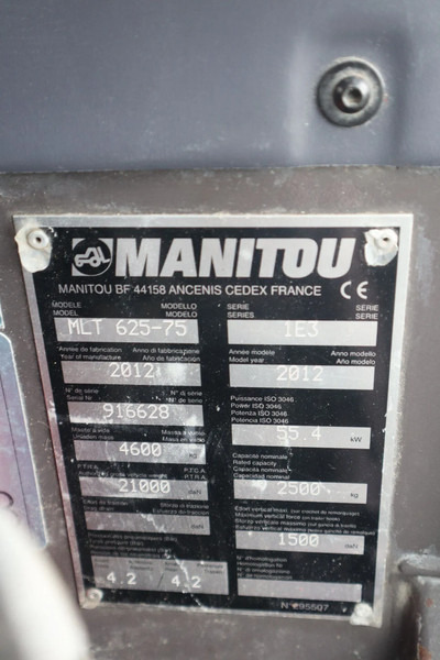 Chariot télescopique Manitou MLT 625-75 | HYDR. FORKS | AIRCO: photos 20 Chariot télescopique Manitou MLT 625-75 | HYDR. FORKS | AIRCO: photos 20