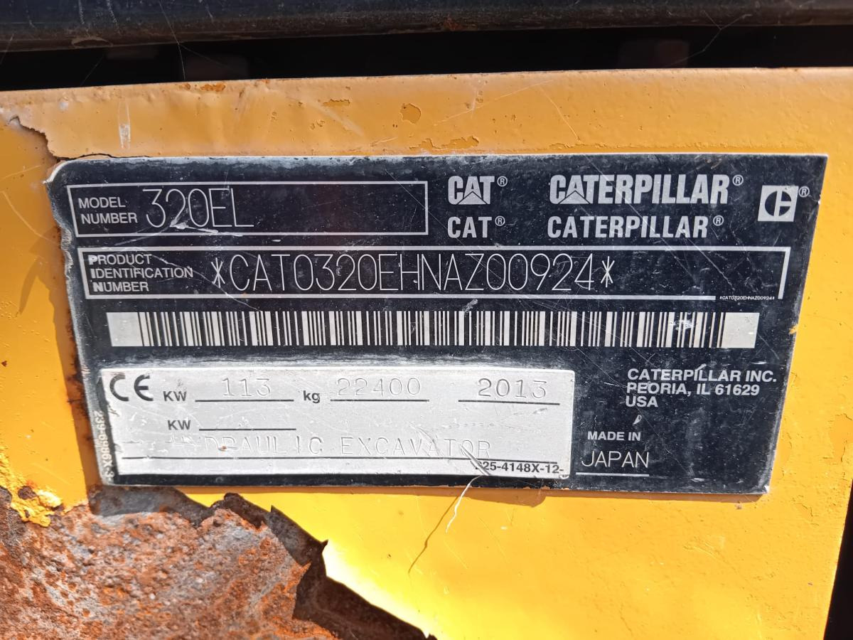 Caterpillar 320EL - Pelle sur chenille: photos 4 Caterpillar 320EL - Pelle sur chenille: photos 4