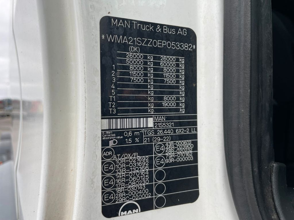 Châssis cabine MAN TGS 26.440 6x2*4 Euro 6 Chassis ADR MAN TGS 26.440 6x2*4 Euro 6 Chassis ADR: photos 16 Châssis cabine MAN TGS 26.440 6x2*4 Euro 6 Chassis ADR MAN TGS 26.440 6x2*4 Euro 6 Chassis ADR: photos 16