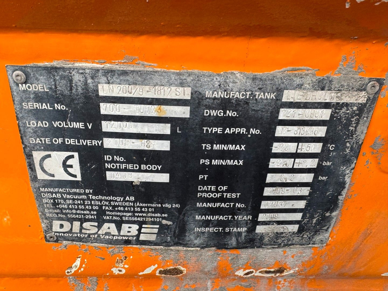 Camion hydrocureur Scania R450 4x2 Euro 6 Disab Centurion LN20 Sauglader: photos 12 Camion hydrocureur Scania R450 4x2 Euro 6 Disab Centurion LN20 Sauglader: photos 12