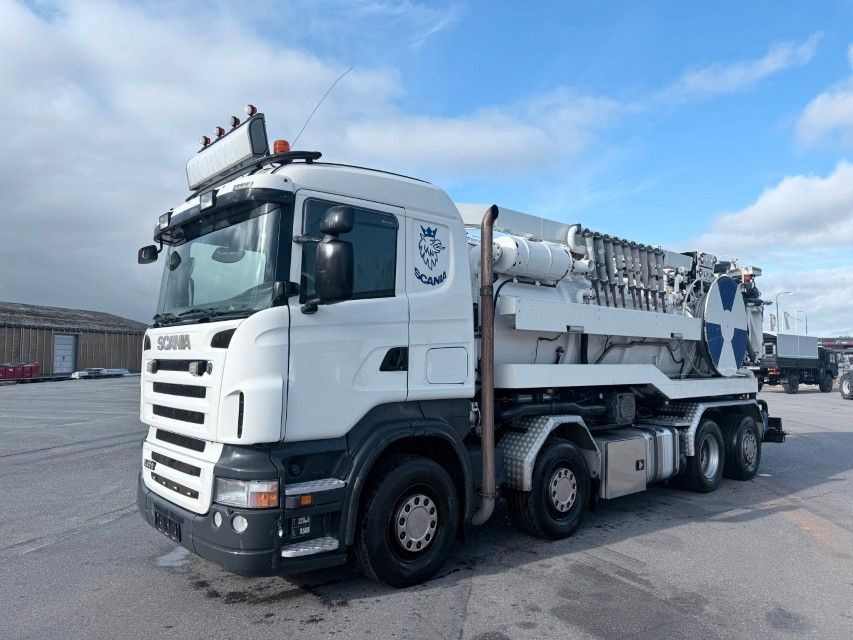 Scania R470 8x2*6 Hvidtved Larsen RECycler 414 - Camion hydrocureur: photos 1 Scania R470 8x2*6 Hvidtved Larsen RECycler 414 - Camion hydrocureur: photos 1
