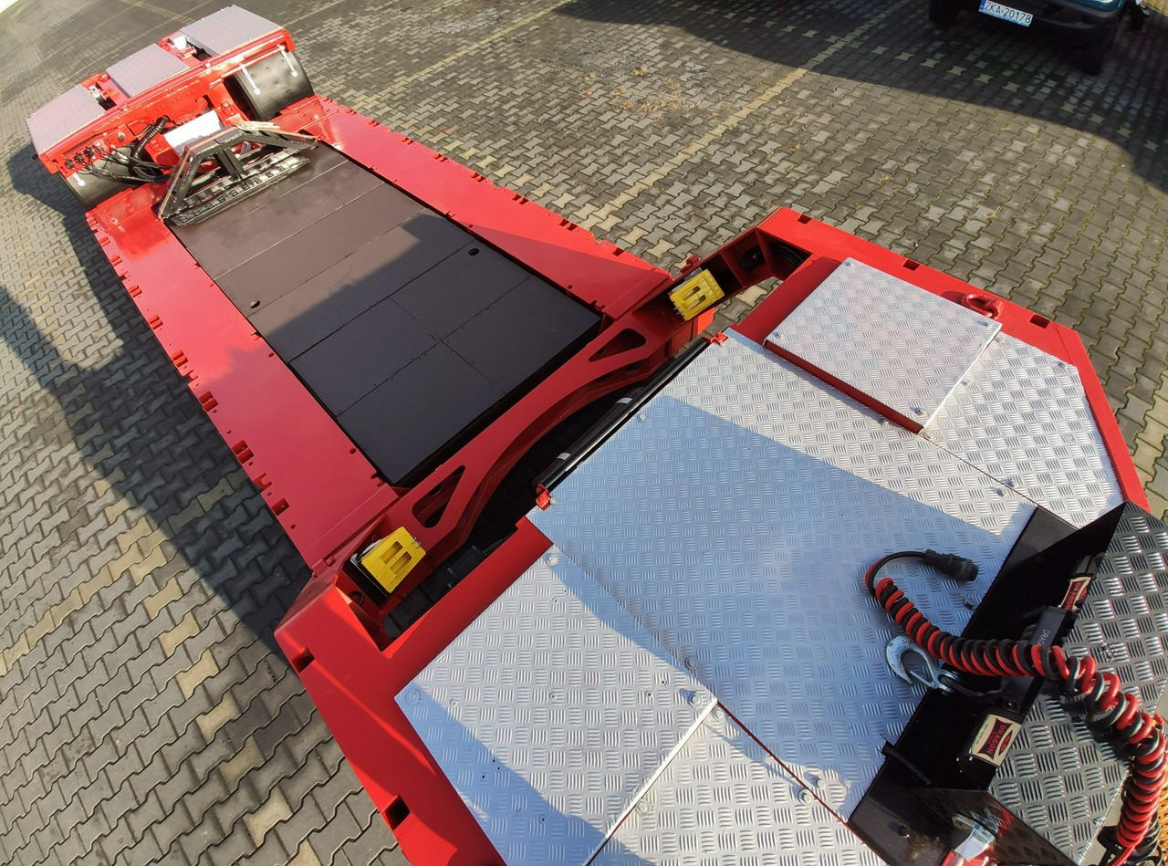 Semi-remorque surbaissé EMTECH 2 osiowa PCN 18 TIEFBETT Zagłębiana Rozciągana Oś Skrętna UNIKAT: photos 12