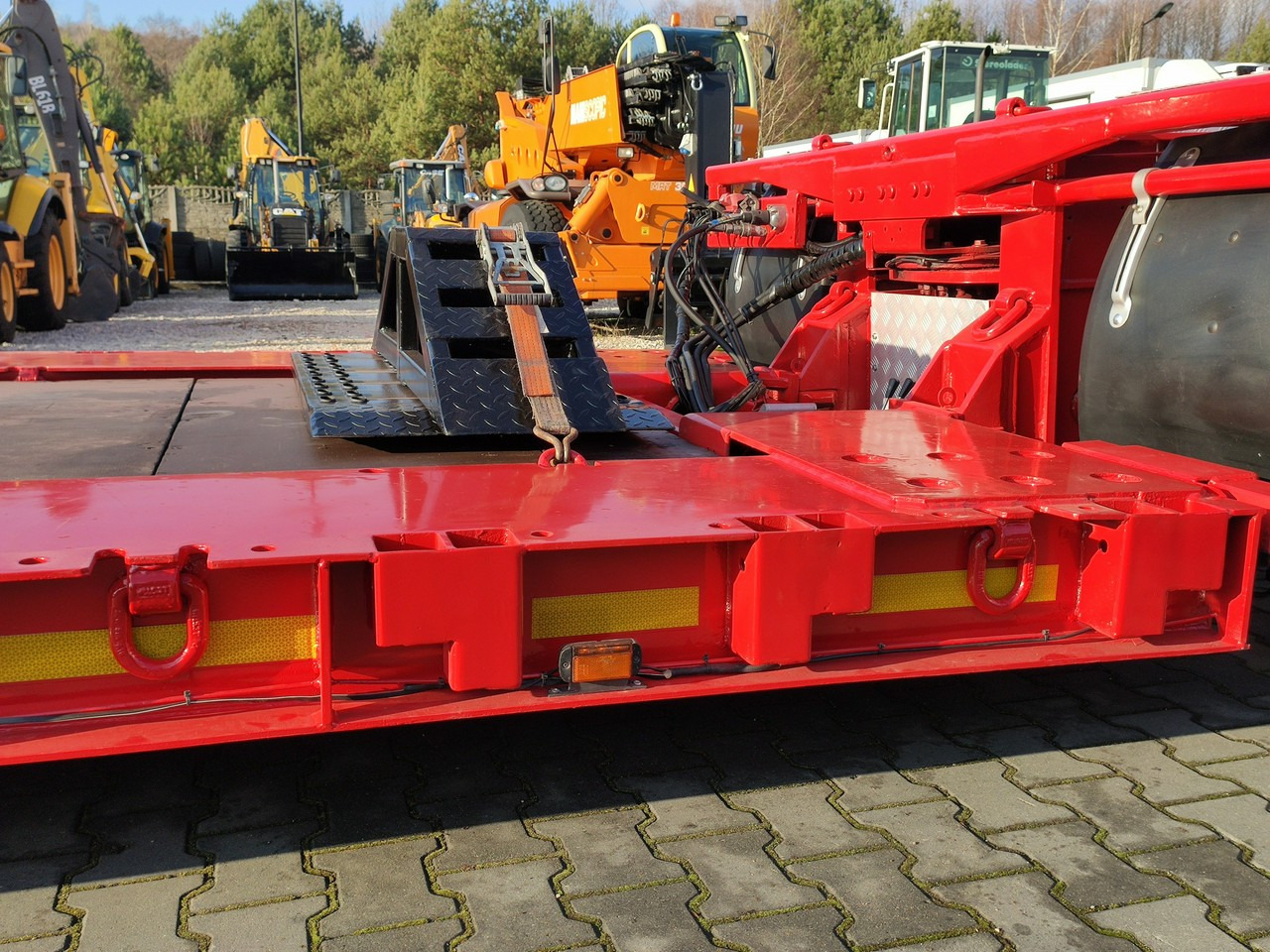 Semi-remorque surbaissé EMTECH 2 osiowa PCN 18 TIEFBETT Zagłębiana Rozciągana Oś Skrętna UNIKAT: photos 19