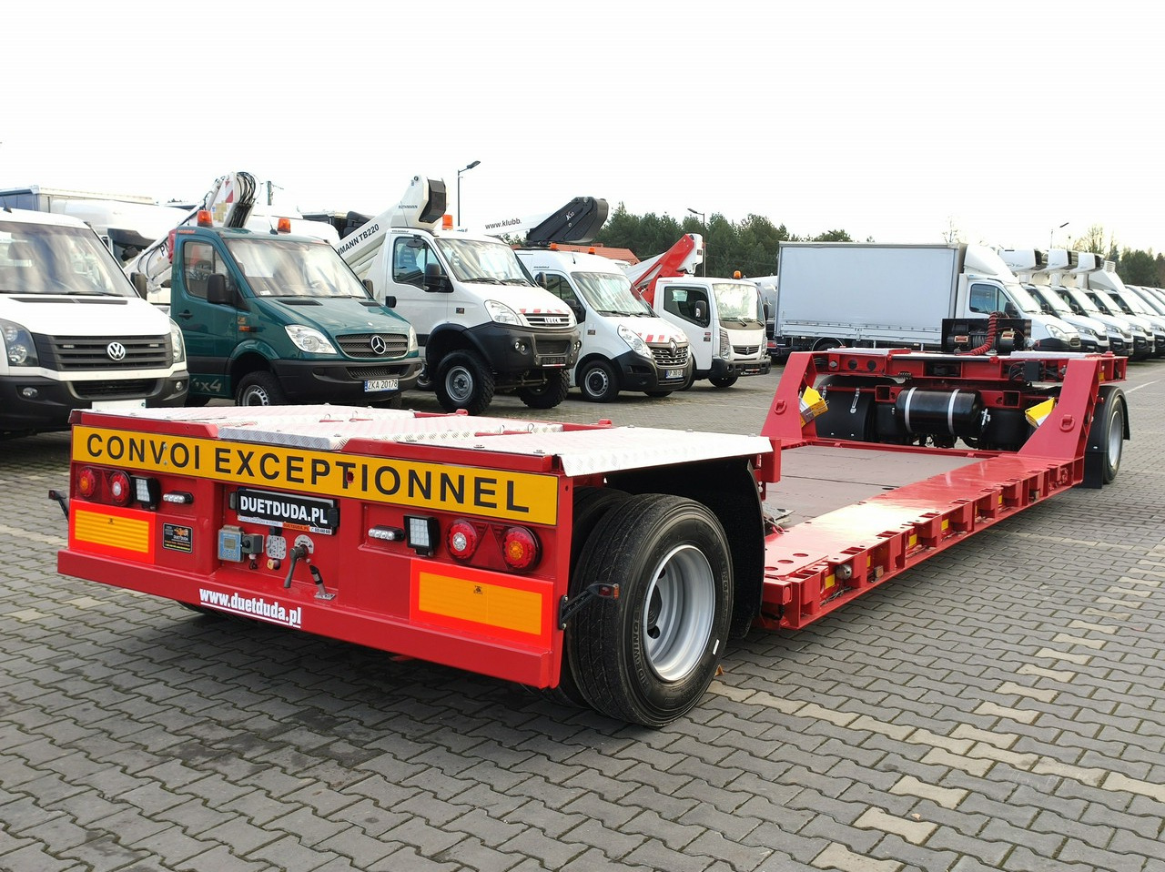 Semi-remorque surbaissé EMTECH 2 osiowa PCN 18 TIEFBETT Zagłębiana Rozciągana Oś Skrętna UNIKAT: photos 30