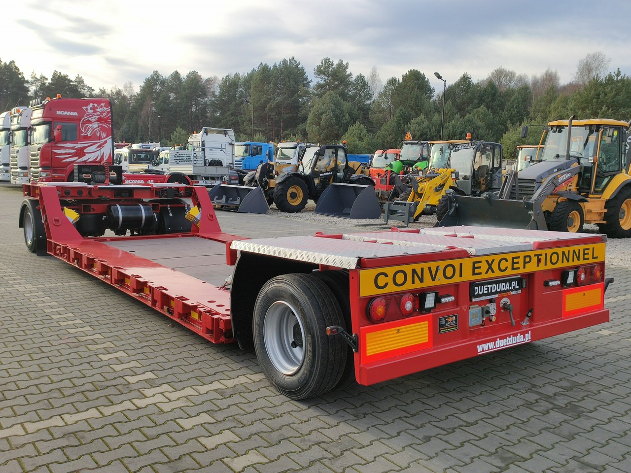 Semi-remorque surbaissé EMTECH 2 osiowa PCN 18 TIEFBETT Zagłębiana Rozciągana Oś Skrętna UNIKAT: photos 29