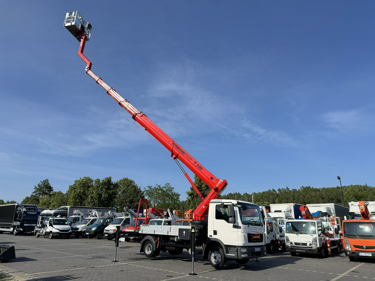 MAN TGL 7.150 Zwyżka Ruthmann T330 33-Metry DMC 7500KG 21m w Bok - Camion avec nacelle: photos 1 MAN TGL 7.150 Zwyżka Ruthmann T330 33-Metry DMC 7500KG 21m w Bok - Camion avec nacelle: photos 1