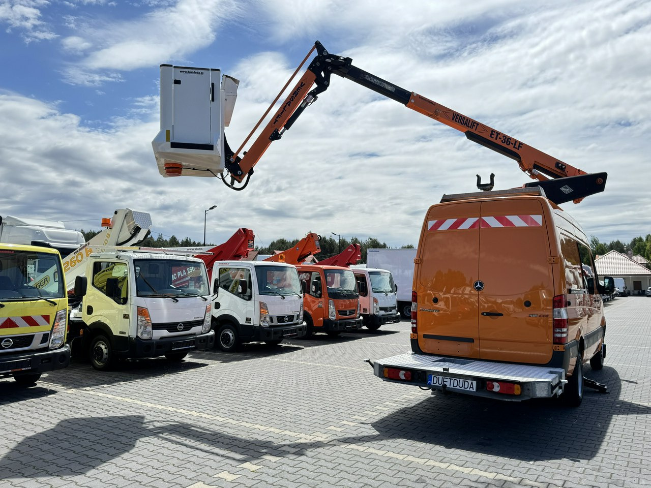Camion avec nacelle Mercedes Sprinter Zwyżka Podnośnik Koszowy VERSALIFT KLUBB ET-36-LF UDT: photos 23