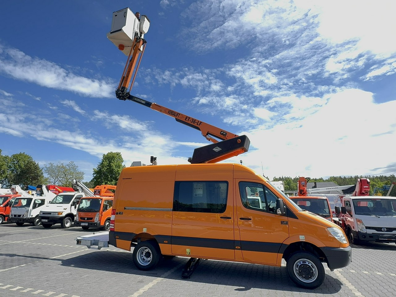 Camion avec nacelle Mercedes Sprinter Zwyżka Podnośnik Koszowy VERSALIFT KLUBB ET-36-LF UDT: photos 8
