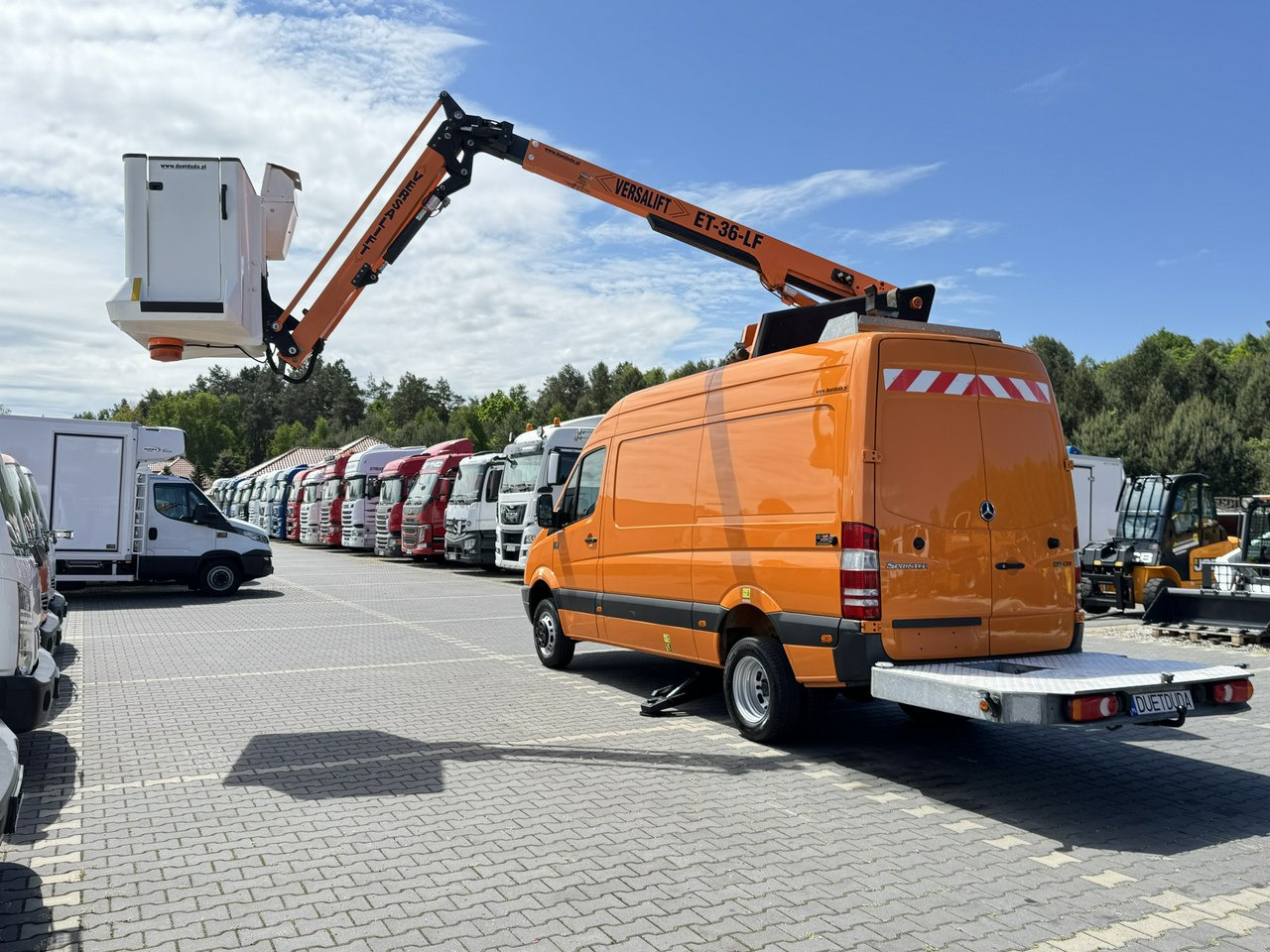 Camion avec nacelle Mercedes Sprinter Zwyżka Podnośnik Koszowy VERSALIFT KLUBB ET-36-LF UDT: photos 15