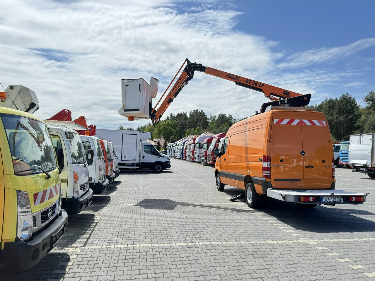 Camion avec nacelle Mercedes Sprinter Zwyżka Podnośnik Koszowy VERSALIFT KLUBB ET-36-LF UDT: photos 24