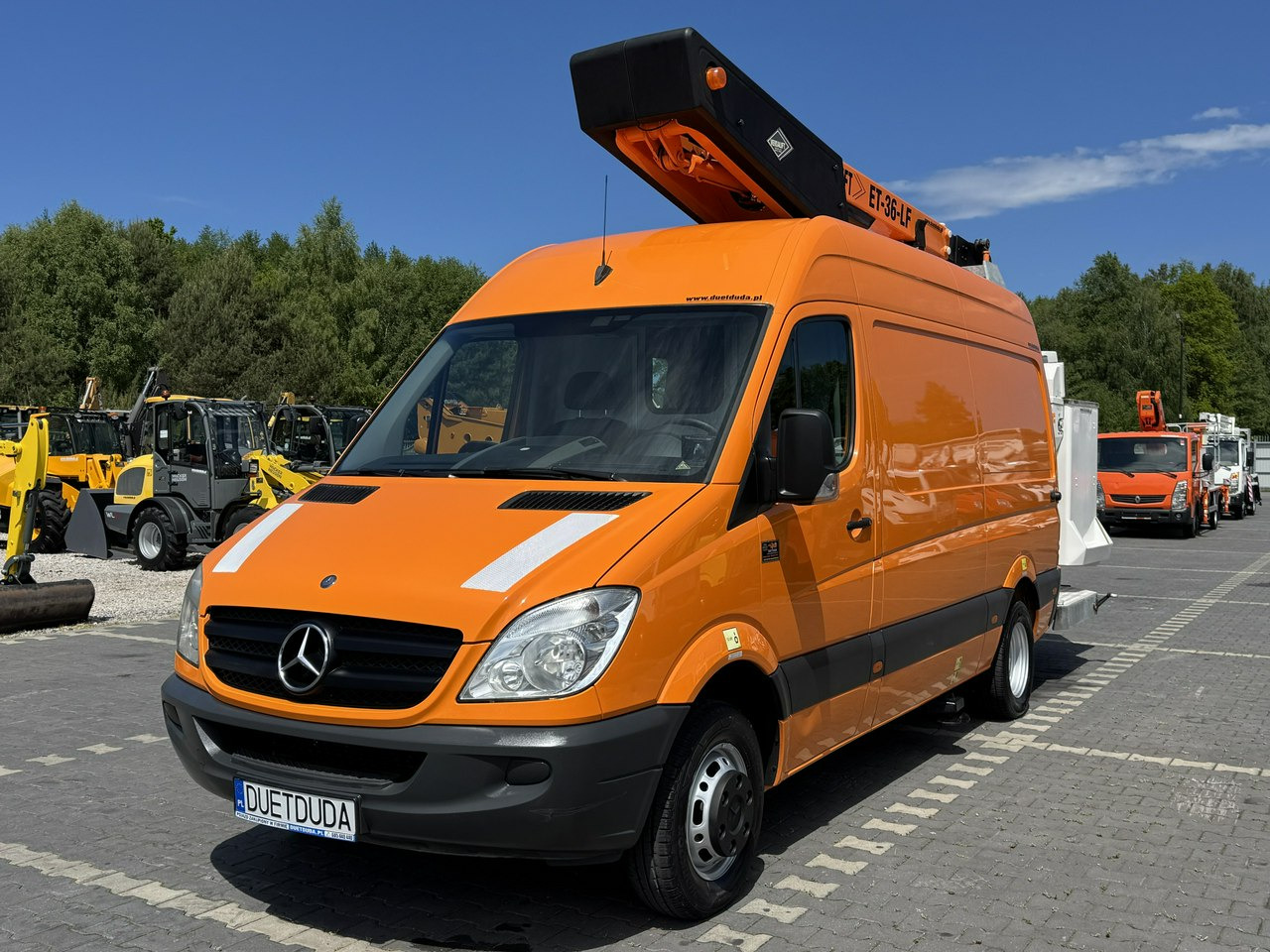 Camion avec nacelle Mercedes Sprinter Zwyżka Podnośnik Koszowy VERSALIFT KLUBB ET-36-LF UDT: photos 13