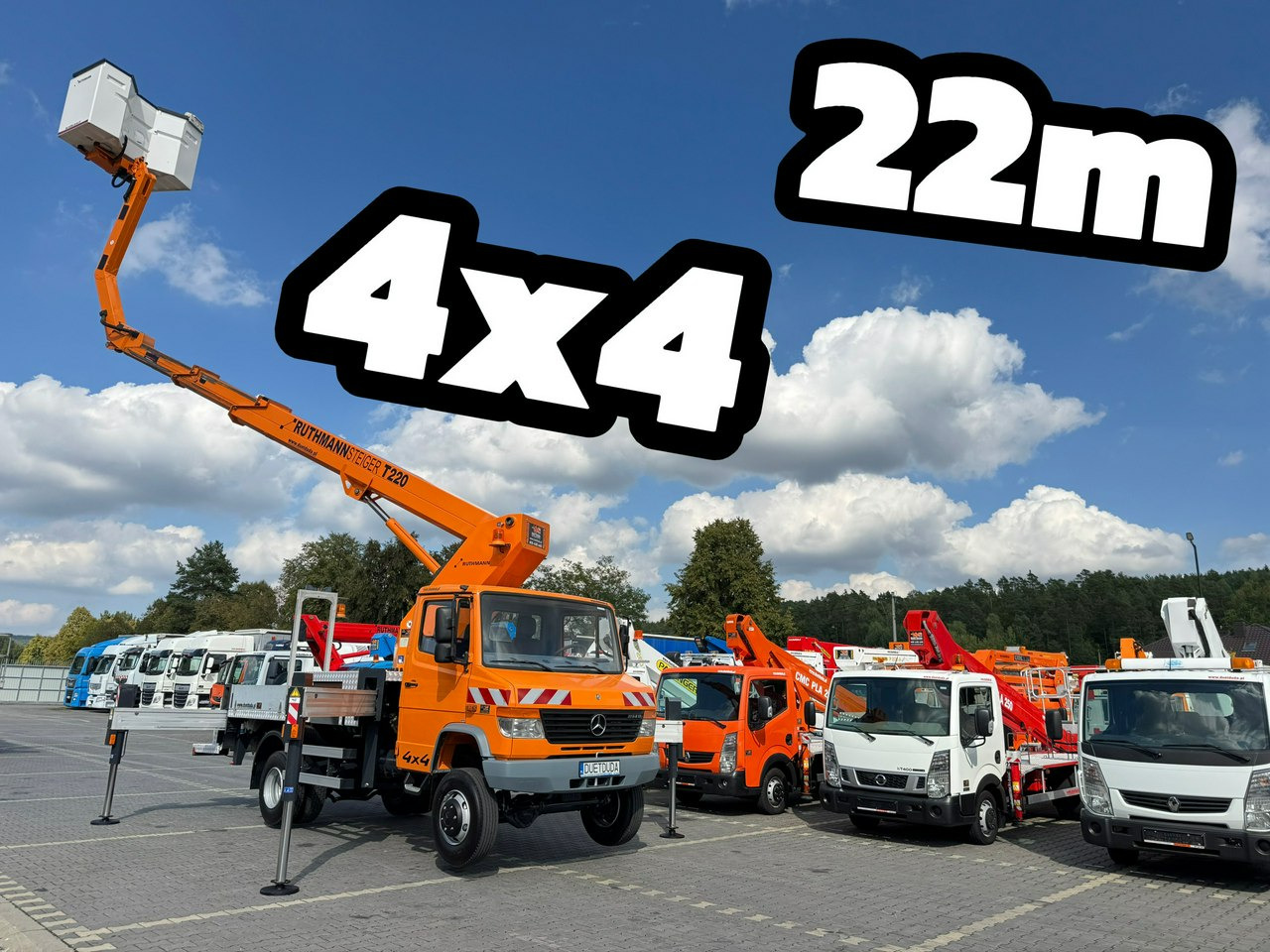 Mercedes Vario 814 D 4x4 Zwyżka RUTHMANN STEIGER T220 Podnośnik Koszowy - Camion avec nacelle: photos 2 Mercedes Vario 814 D 4x4 Zwyżka RUTHMANN STEIGER T220 Podnośnik Koszowy - Camion avec nacelle: photos 2