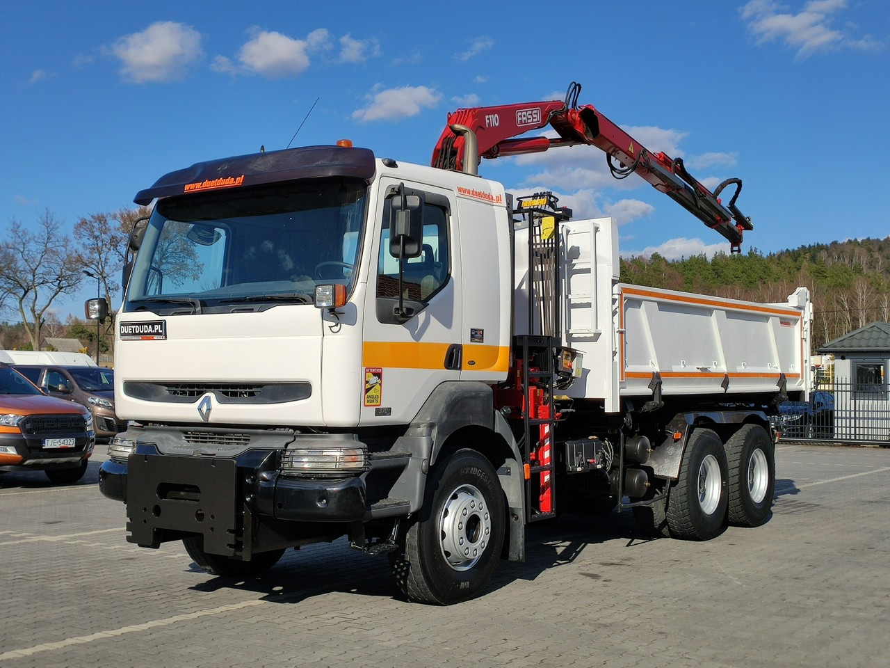 Camion benne, Camion grue Renault Kerax 26.370 6x4 Mocny HDS FASSI F110: photos 12