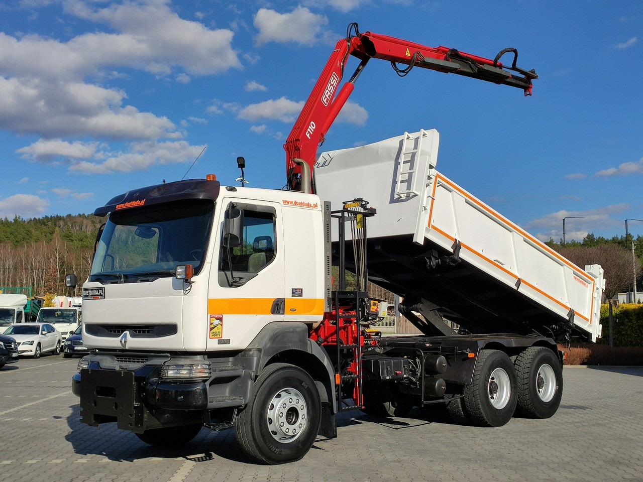 Renault Kerax 26.370 6x4 Mocny HDS FASSI F110 - Camion benne, Camion grue: photos 1 Renault Kerax 26.370 6x4 Mocny HDS FASSI F110 - Camion benne, Camion grue: photos 1