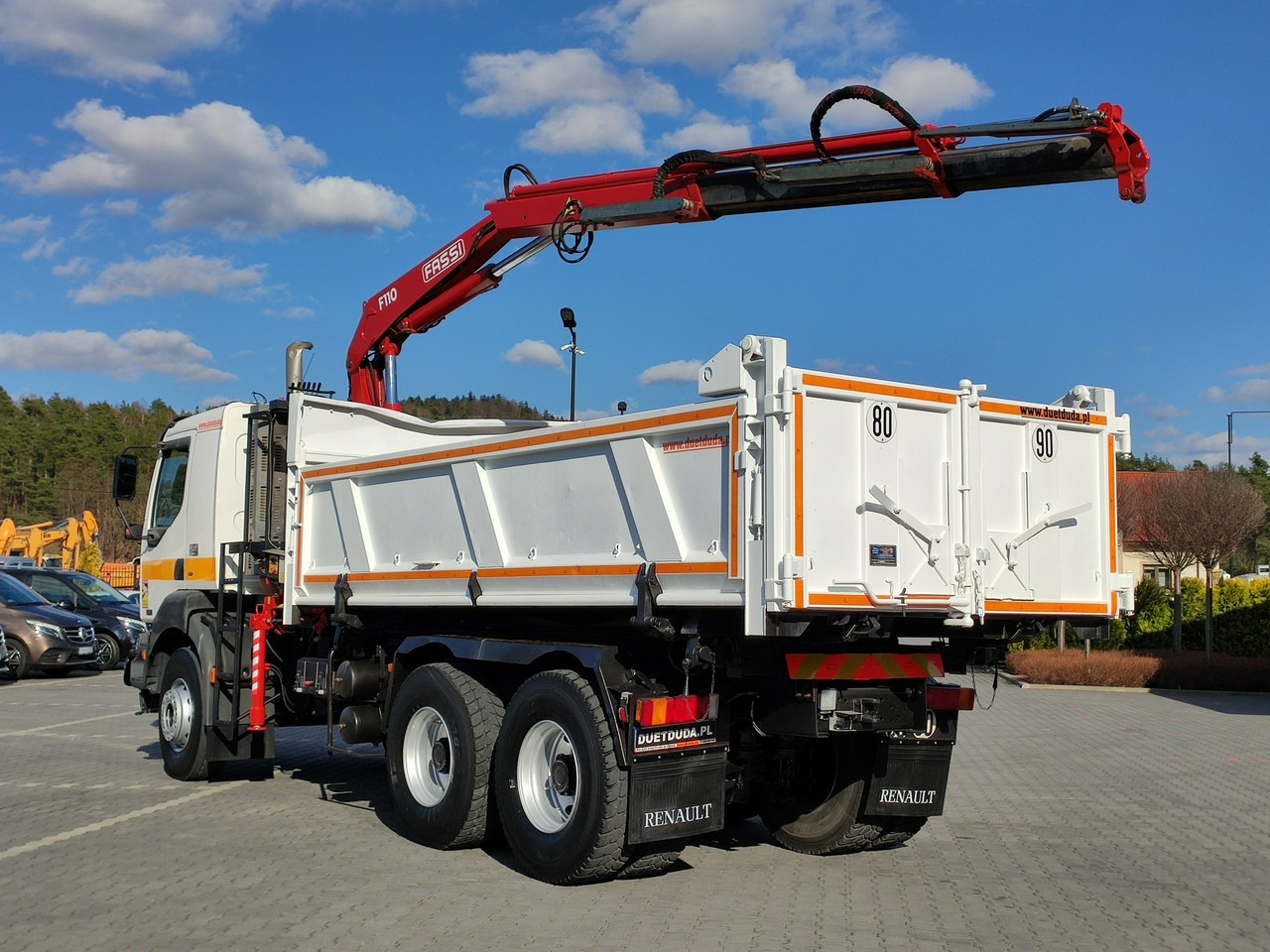 Camion benne, Camion grue Renault Kerax 26.370 6x4 Mocny HDS FASSI F110: photos 29