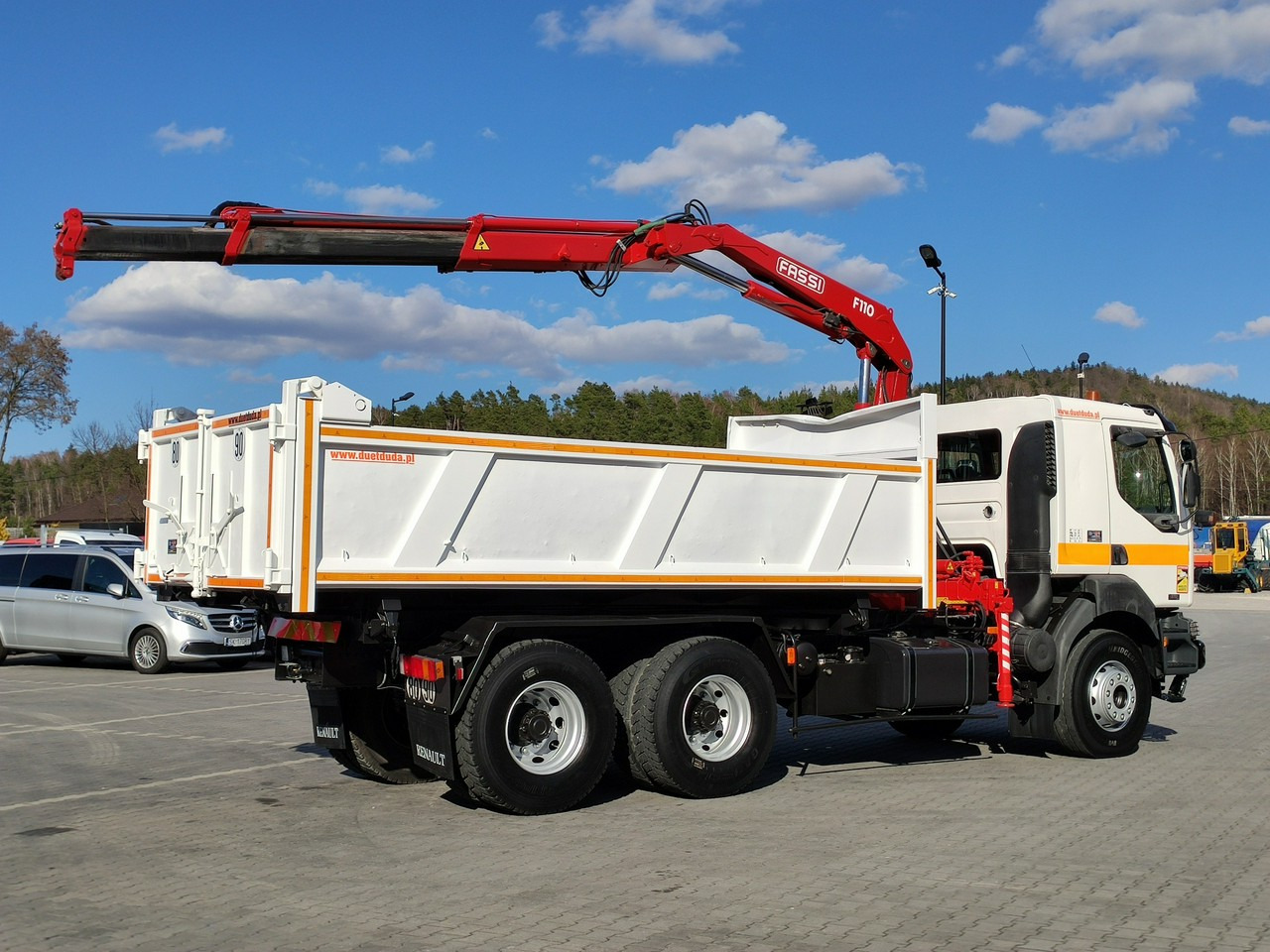 Camion benne, Camion grue Renault Kerax 26.370 6x4 Mocny HDS FASSI F110: photos 26