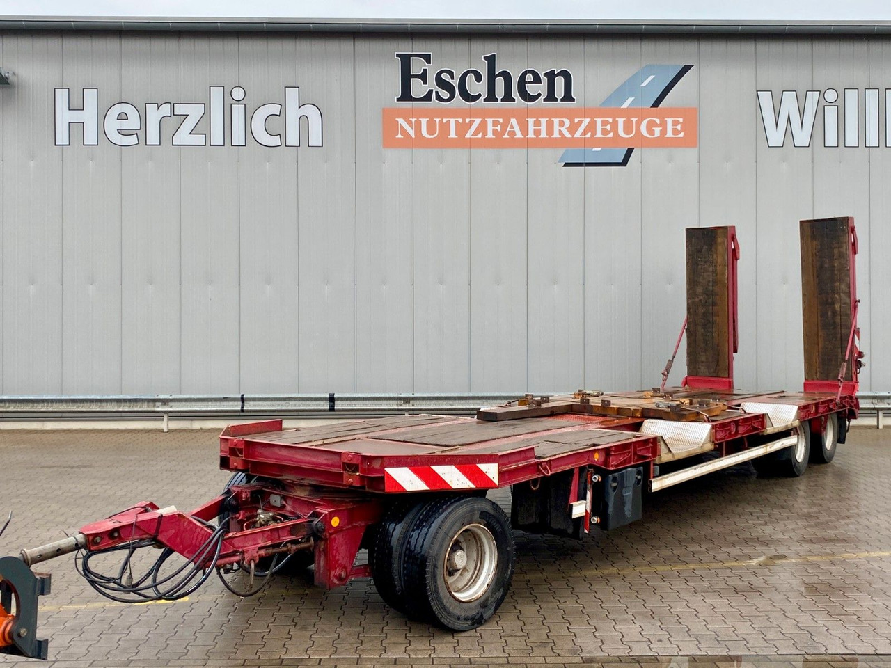 Langendorf Tieflader| hydr. Scherenrampen*verbreiterbar*SAF - Remorque porte-engin surbaissée: photos 1 Langendorf Tieflader| hydr. Scherenrampen*verbreiterbar*SAF - Remorque porte-engin surbaissée: photos 1