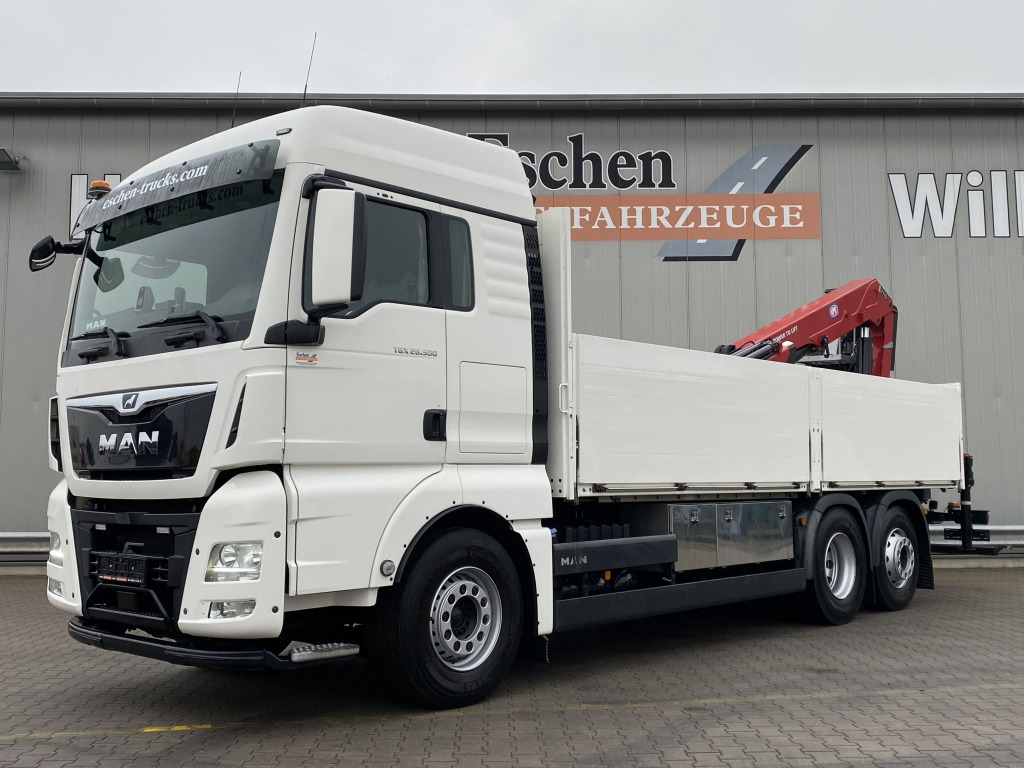 MAN TGX 26.500 6x2-4 LL / HMF 2110 L-MC Kran - Camion plateau, Camion grue: photos 1 MAN TGX 26.500 6x2-4 LL / HMF 2110 L-MC Kran - Camion plateau, Camion grue: photos 1