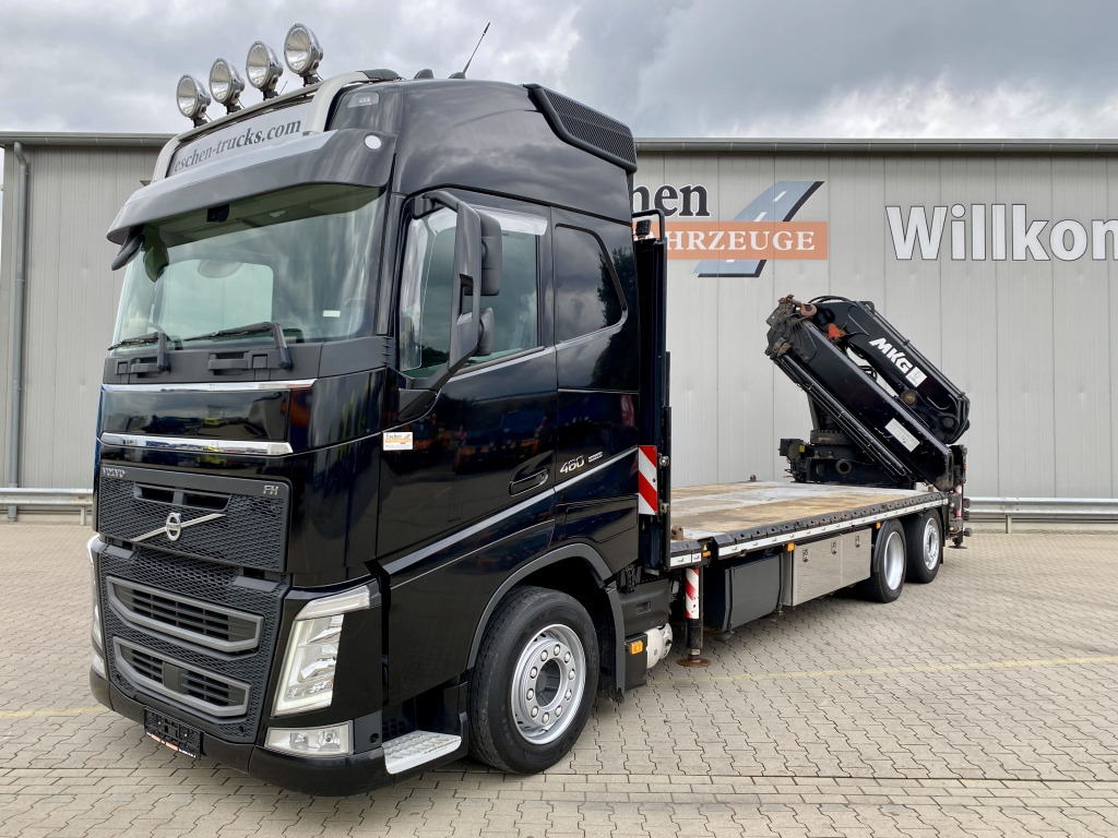 Volvo FH 460 / MKG HLK 531 HPa6 Kran - Camion plateau, Camion grue: photos 1 Volvo FH 460 / MKG HLK 531 HPa6 Kran - Camion plateau, Camion grue: photos 1