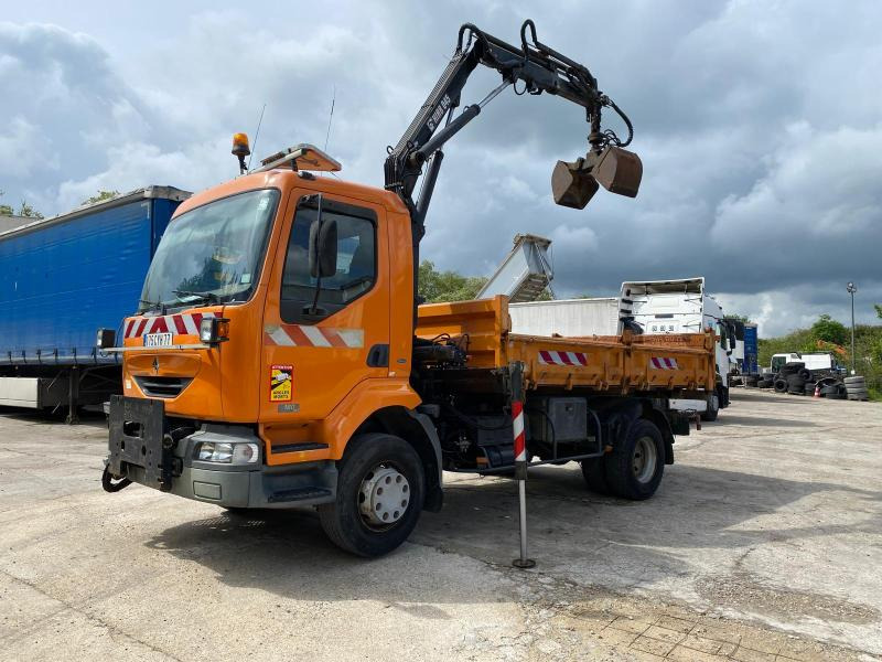 Renault Midlum 180 - Camion benne, Camion grue: photos 5 Renault Midlum 180 - Camion benne, Camion grue: photos 5
