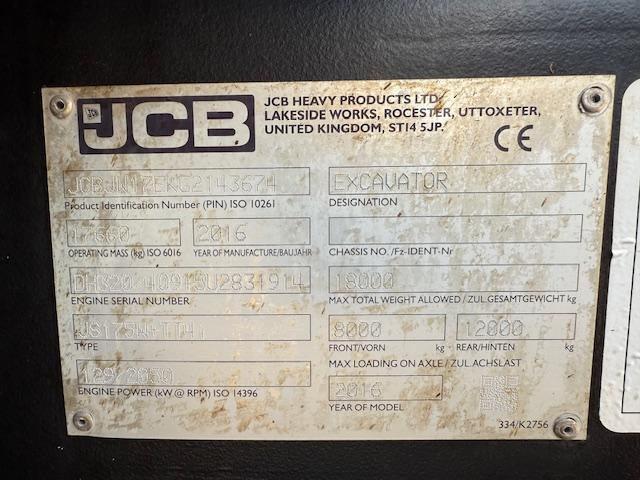 JCB JS 175 W+ - Pelle sur pneus: photos 5 JCB JS 175 W+ - Pelle sur pneus: photos 5