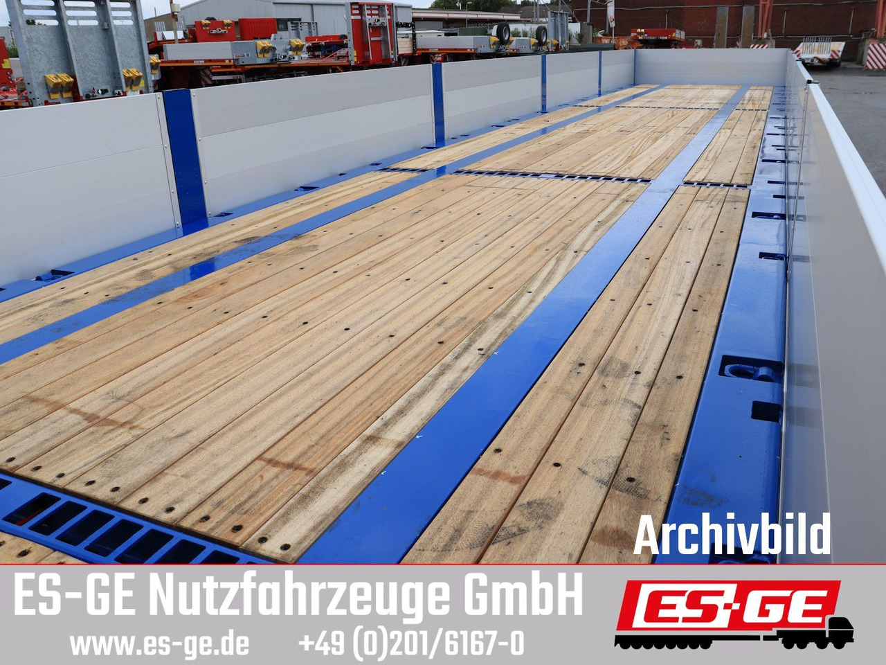 ES-GE 3-Achs Sattelanhänger - Bordwände + CV - Semi-remorque plateau: photos 4 ES-GE 3-Achs Sattelanhänger - Bordwände + CV - Semi-remorque plateau: photos 4