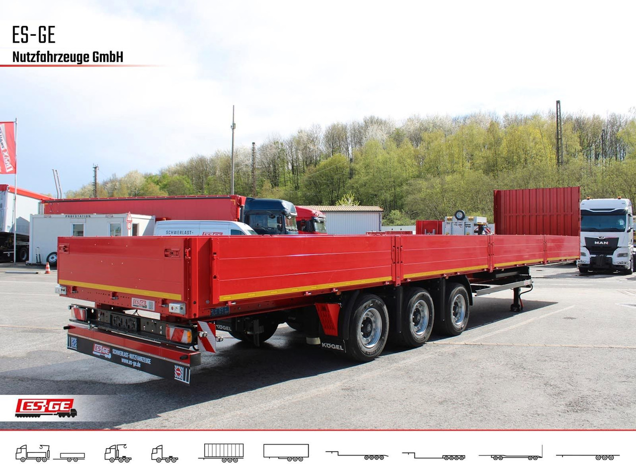 Kögel 3-Achs-Mega Chassis, Bordwände - Semi-remorque plateau: photos 5 Kögel 3-Achs-Mega Chassis, Bordwände - Semi-remorque plateau: photos 5