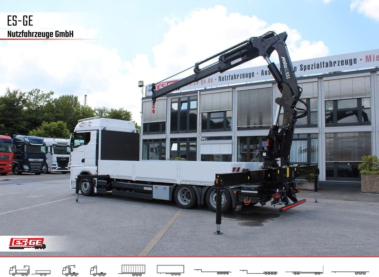 MAN TGX 26.480 6x2-4 LL CH mit MKG HLK531 a5 - Camion plateau, Camion grue: photos 2 MAN TGX 26.480 6x2-4 LL CH mit MKG HLK531 a5 - Camion plateau, Camion grue: photos 2