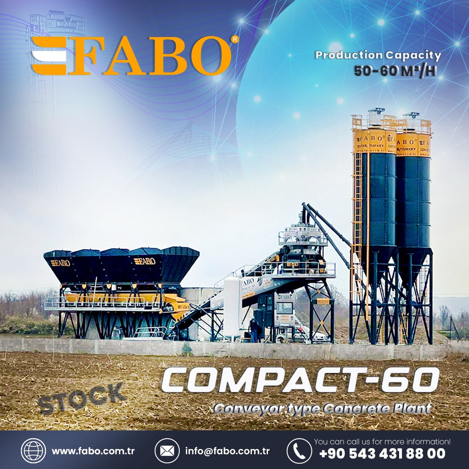 Centrale à béton neuf FABO compact concrete plant