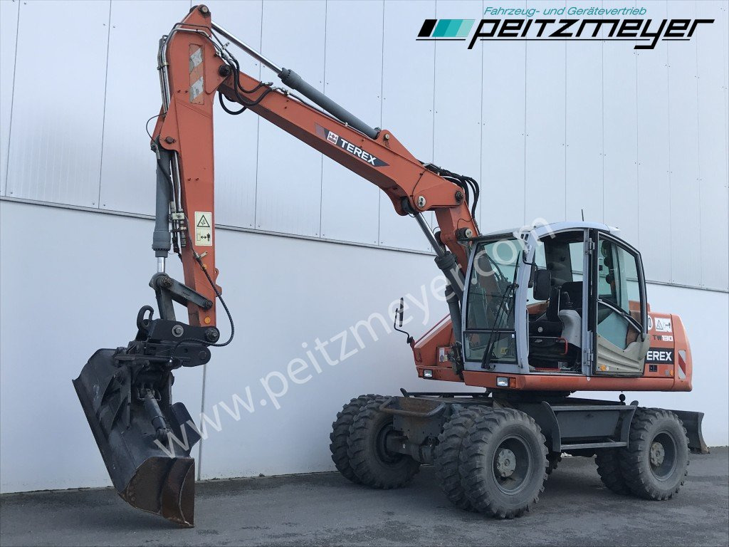 Atlas-Terex Mobilbagger TW 130 MS 10 + Schwenklöffel - Pelle sur pneus: photos 1 Atlas-Terex Mobilbagger TW 130 MS 10 + Schwenklöffel - Pelle sur pneus: photos 1
