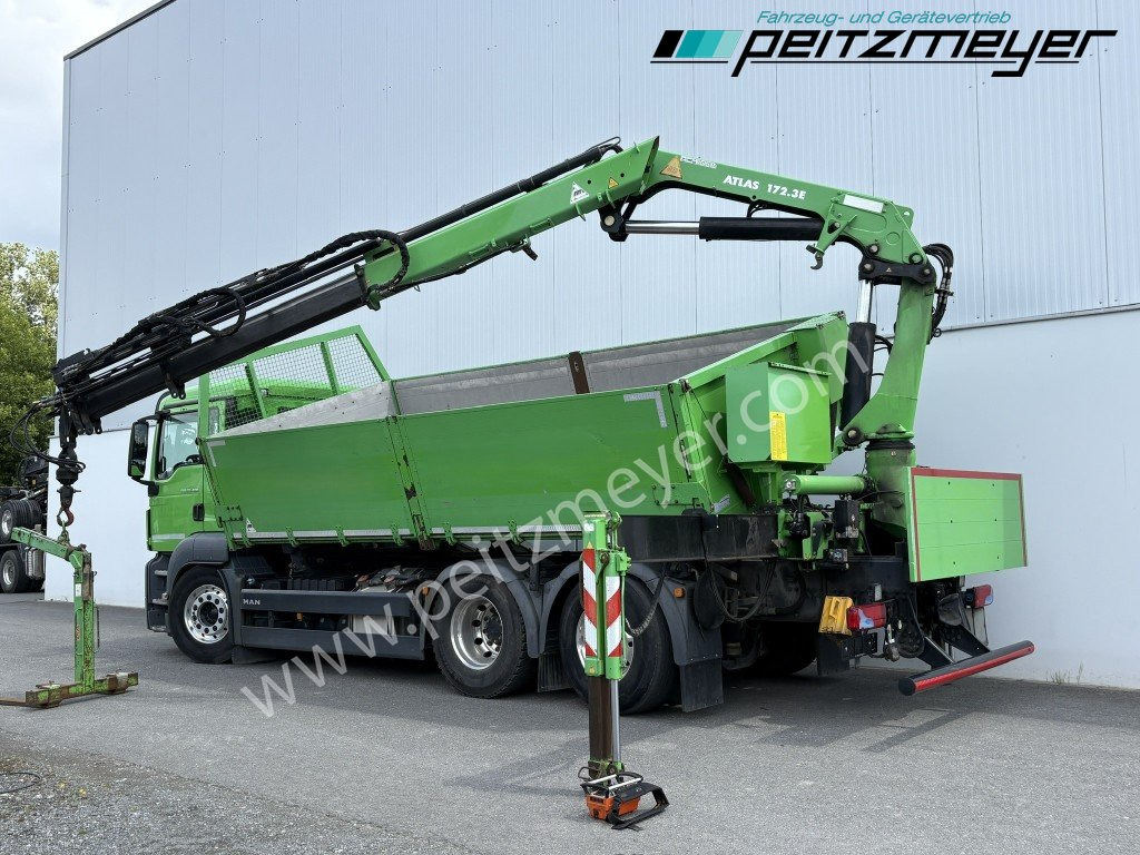 MAN TGS 26.460 FL 6x2 Kipper+Kran+Funk Lenkachse, 2-Seitenkipper, Atlas 172.3 - Camion benne, Camion grue: photos 3 MAN TGS 26.460 FL 6x2 Kipper+Kran+Funk Lenkachse, 2-Seitenkipper, Atlas 172.3 - Camion benne, Camion grue: photos 3