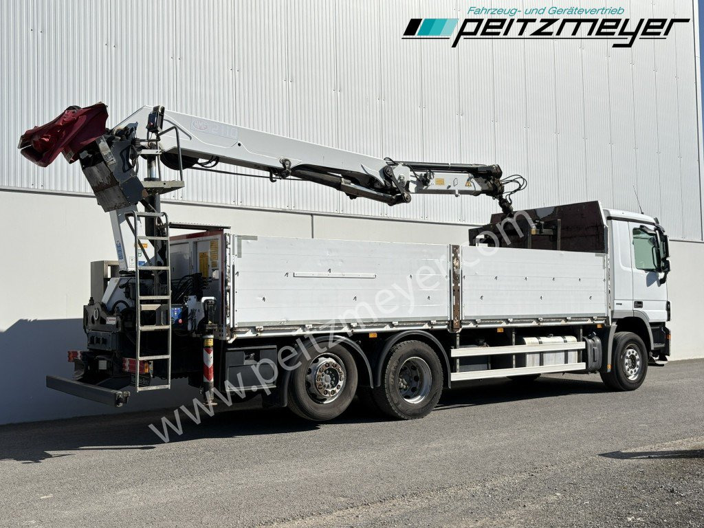 MERCEDES-BENZ Actros 2536 LL Pritsche HMF Heckkran m. Zange Baustoff - Camion plateau, Camion grue: photos 4 MERCEDES-BENZ Actros 2536 LL Pritsche HMF Heckkran m. Zange Baustoff - Camion plateau, Camion grue: photos 4