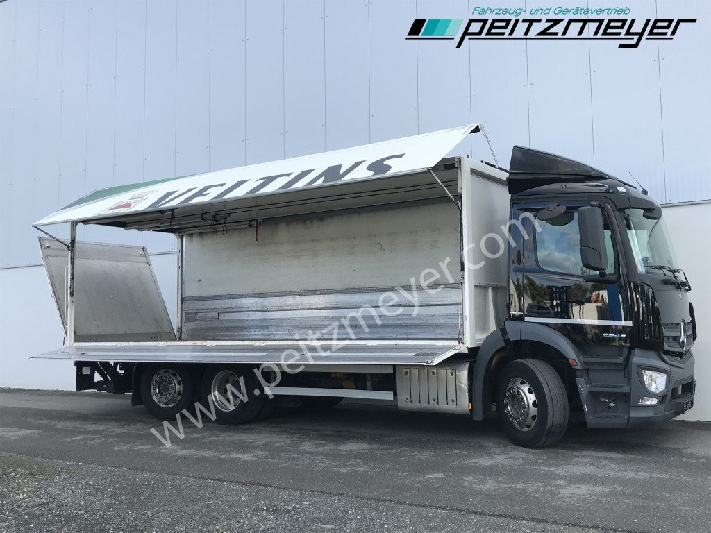 MERCEDES-BENZ Antos 2543 LL Ewers Getränke Retarder, 2 x AHK, LBW 2 t., Lenkachse - Camion pour le transport de boissons: photos 2 MERCEDES-BENZ Antos 2543 LL Ewers Getränke Retarder, 2 x AHK, LBW 2 t., Lenkachse - Camion pour le transport de boissons: photos 2