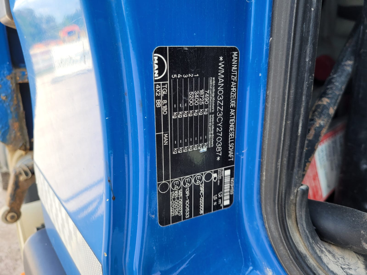 Camion benne MAN TGL 8.180: photos 13 Camion benne MAN TGL 8.180: photos 13