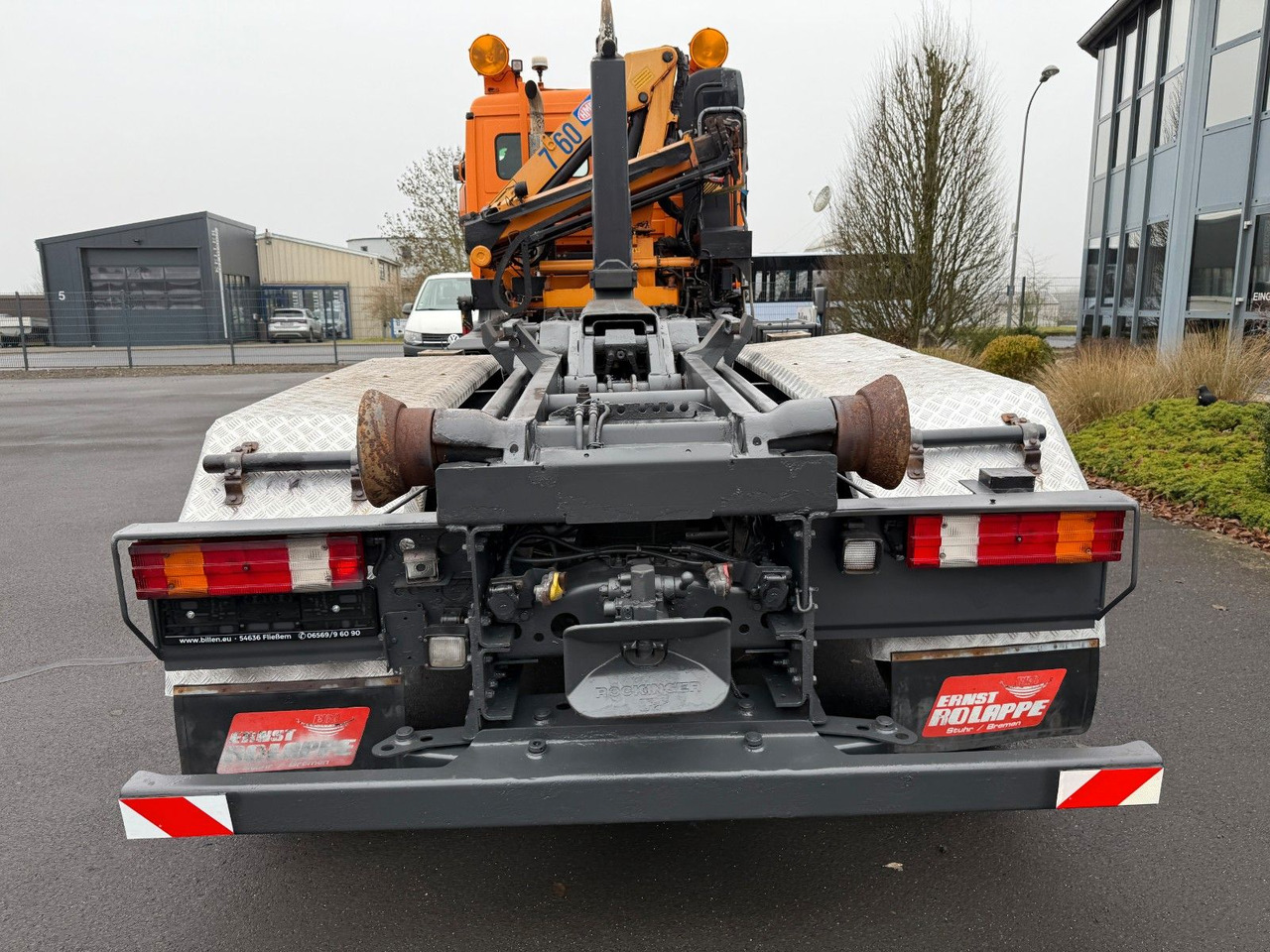 Mercedes-Benz Actros 2632 6x4/2 Meiller + HMF Kran - Camion ampliroll, Camion grue: photos 5 Mercedes-Benz Actros 2632 6x4/2 Meiller + HMF Kran - Camion ampliroll, Camion grue: photos 5